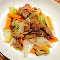 Ｙ♡kitchen's cooksnap of when they made にんじん麺と豚肉と白菜の炒め物.