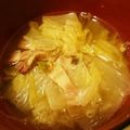 mari_us's cooksnap of when they made こころもポッ。白菜とベーコンの生姜スープ.