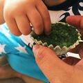 蜘蛛の意図's cooksnap of when they made ほうれん草バナナ蒸しパン.