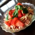 ふらんけーん's cooksnap of when they made トマトとツナと薬味のぶっかけそうめん.