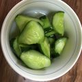 Marukomebo's cooksnap of when they made きゅうりのビール漬け.