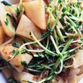 く〜じら♪'s cooksnap of when they made 豆苗とジャガイモのじゃこ炒め☆.