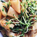 く〜じら♪'s cooksnap of when they made 豆苗とジャガイモのじゃこ炒め☆.