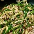 ronnron's cooksnap of when they made 茄子入り！青椒肉絲.