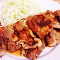 Pugまこちゃん's cooksnap of when they made 豚の生姜焼き.