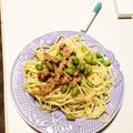 クックLZ8URO☆'s cooksnap of when they made 豚バラと枝豆とトマトのバター醤油パスタ.