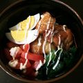 バイバイ's cooksnap of when they made 鶏もも肉の照り焼き丼☆マヨ玉.