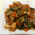 ちゃむ82's cooksnap of when they made 生姜香る♪豚コマと厚揚げとネギの味噌炒め.