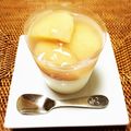 ちえ｡｡｡'s cooksnap of when they made 白桃ジュレと生クリームヨーグルト.