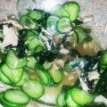 まつばらゆき's cooksnap of when they made きゅうりツナわかめの酢の物.