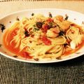 chibi_toto's cooksnap of when they made シーフードのピリ辛☆トマトスープパスタ.