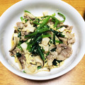 よたつ's cooksnap of when they made 豚肉と小松菜 炒め.