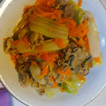 クックWNSH7B☆'s cooksnap of when they made にんじん麺と豚肉と白菜の炒め物.