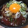 ☆うなずきん☆'s cooksnap of when they made ＊簡単スタミナ漬けマグロ丼＊.