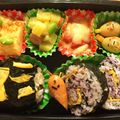 komugiko4's cooksnap of when they made デコおにぎり*カラフルうずまき海苔巻き.