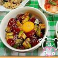 みうきー's cooksnap of when they made 和えるだけ！アボカドと刺身のユッケ風丼♪.
