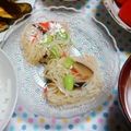 めみたん☆'s cooksnap of when they made ＊素麺のゼリー寄せ②(花椎茸＆エビ)＊.