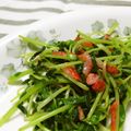 ともこキッチン's cooksnap of when they made 豆苗と干し海老☆にんにく塩炒め.
