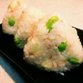 flatty1016's cooksnap of when they made 枝豆鮭チーズで鮮やかおにぎり.