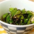 memgeg's cooksnap of when they made オクラの塩昆布であえもの(*´˘`*)♡.