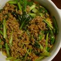 かりらし's cooksnap of when they made 男の料理！！ひき肉と水菜のパスタ.