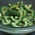 ともやもり's cooksnap of when they made 子供に人気♪にがうりピクルス.