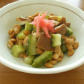 まゆみ母ちゃん's cooksnap of when they made ゴーヤと椎茸の納豆あえ♪.