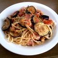 杏☆☆'s cooksnap of when they made 簡単！茄子とトマトのコンソメパスタ★.