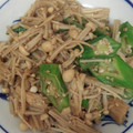 はるとんママ☆'s cooksnap of when they made オクラとえのきの胡麻和え炒め♡.