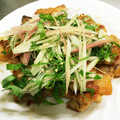 ゆうなぎくぅ's cooksnap of when they made 湯浅なすとカリカリ豚の生姜だれ　丸新本家.