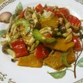 しのばぁたん's cooksnap of when they made 南瓜とピーマンと薄切り肉の炒め物.