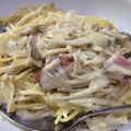えぬせん1129's cooksnap of when they made きのことベーコンのクリームパスタ.