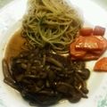 Kaolin♪'s cooksnap of when they made 和風ハンバーグ　きのこの醤油ソースがけ.