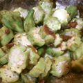 ぐうたらなまけもの's cooksnap of when they made 夏にピッタリ！オクラの梅和え！.