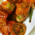 Ryu☆Ou's cooksnap of when they made ◎絶品オクラの肉まき◎.