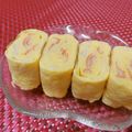 赤い電話's cooksnap of when they made お弁当に☆かにかまｄｅ卵焼き.