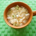 UMAe's cooksnap of when they made 超時短♪お豆腐とふわふわたまごのスープ★.