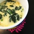 ヒィmama's cooksnap of when they made ホウレン草とベーコンのお手軽洋風茶碗蒸し.