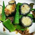 quinne's cooksnap of when they made スピーディー！オクラと茄子の副菜。.