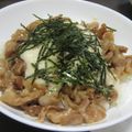 まぁじ's cooksnap of when they made とろわさ豚丼.