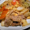 J・0505's cooksnap of when they made 子供も食べれる❤︎マイルド豚キムチ炒め.