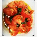 Momoseira's cooksnap of when they made しそとトマトのマリネ.
