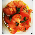 Momoseira's cooksnap of when they made しそとトマトのマリネ.