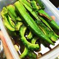 mame_chi's cooksnap of when they made めんつゆdeナスとピーマン☆焼きびたし.
