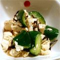 pear_no's cooksnap of when they made 簡単おつまみ★豆腐ときゅうりの塩昆布和え.
