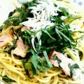 パンダんだ's cooksnap of when they made しらすと空芯菜のペペロンチーノ.