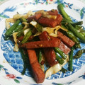 月下深淵's cooksnap of when they made さやいんげんとゴ−ヤのピリ辛みそ炒め.