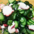 猫のとら's cooksnap of when they made 寿司酢でタコと胡瓜の酢の物.