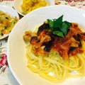 ドラム大好き's cooksnap of when they made 茄子とトマトのボリューミー・冷製パスタ。.