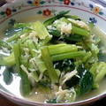 くらま's cooksnap of when they made ∽∽小松菜とほたて缶のさっと炒め∽∽.